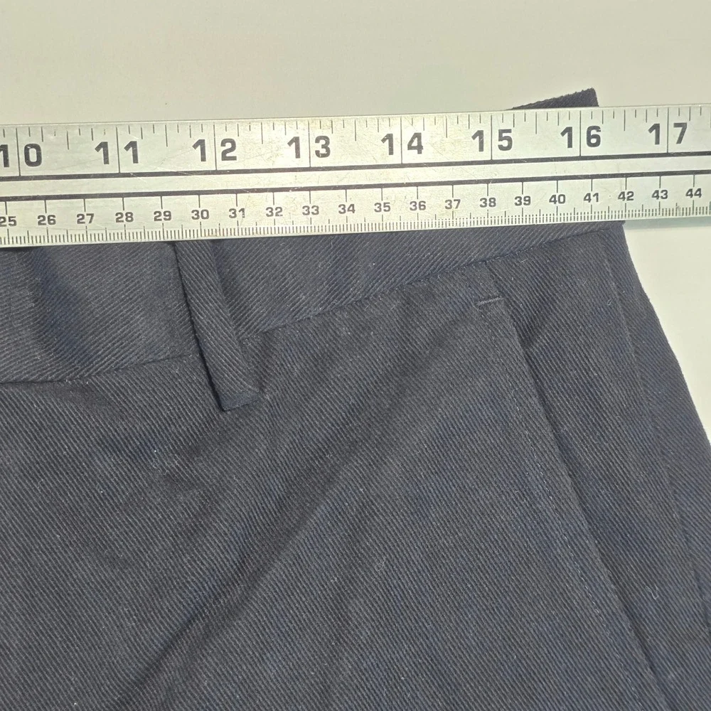Banana Republic Mens Dress Chino Pants Navy Blue 100% Cotton 34x32 324733